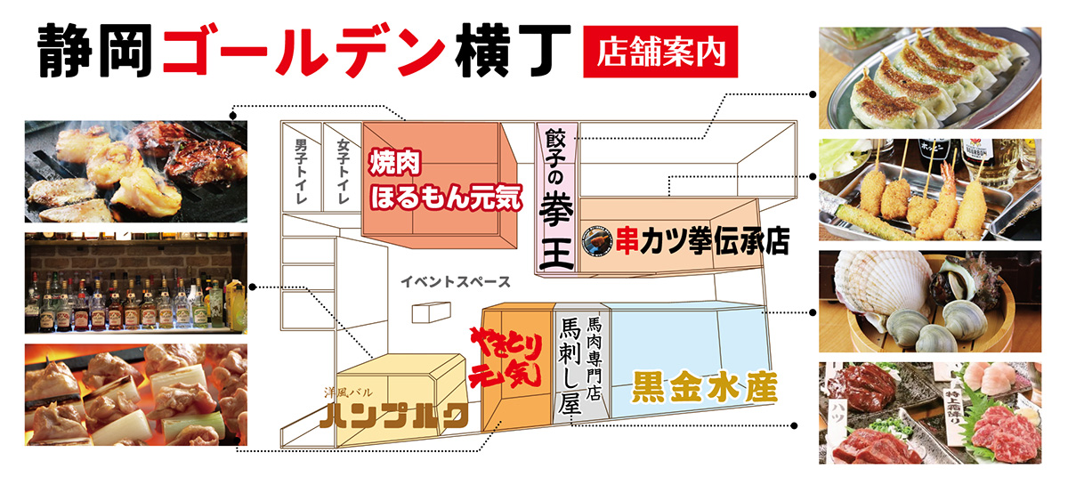 静岡ゴールデン横丁店舗案内